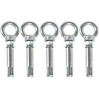 Gobesty Paquete de 5 Perno de argolla de elevación- acero inoxidable M6x50mm Anillos de elevación Perno de argolla…